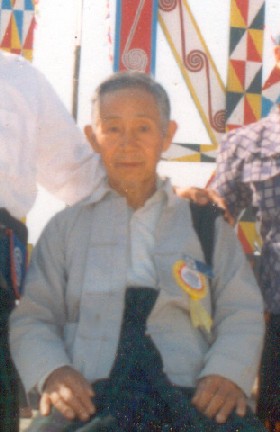 Marit Seng Ja Pan's Dad in a Kachin Manau Festival 2002